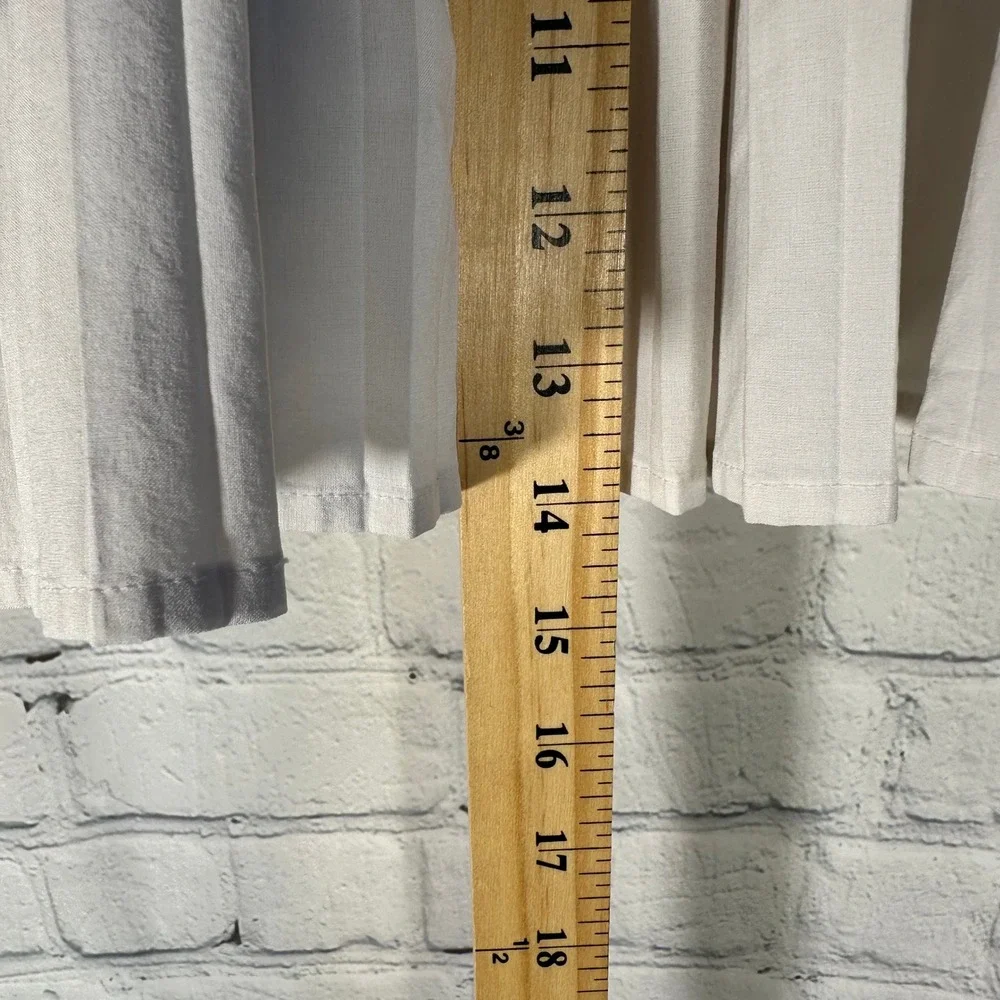 Lululemon Varsity High-Rise Pleated Tennis Skirt White LW8AKVS Size 10